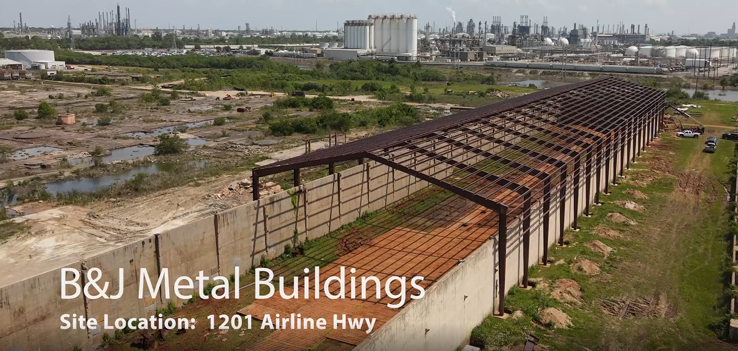 B&J metal building aerial project