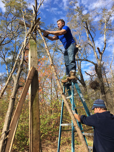 Building the bonfire